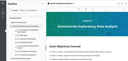 Khóa Học Online Chủ Động – CompTIA DataX CertMaster Perform (V1, 2 Tháng)