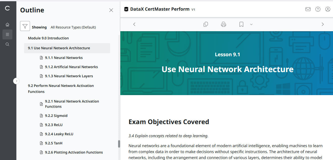 Khóa Học Online Chủ Động – CompTIA DataX CertMaster Perform (V1, 2 Tháng)