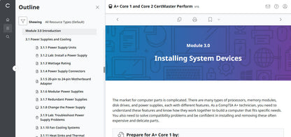 🛒CompTIA A+ Core 1 & Core 2 (V15) – CertMaster Perform (Truy Cập 4 Tháng, Tài Liệu Học Tập Chính Thức)