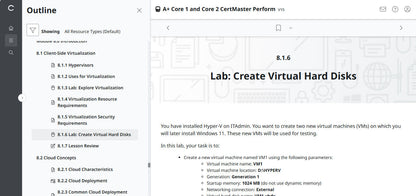 🛒CompTIA A+ Core 1 & Core 2 (V15) – CertMaster Perform (Truy Cập 4 Tháng, Tài Liệu Học Tập Chính Thức)