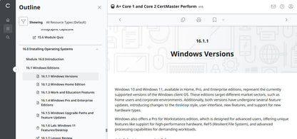 🛒CompTIA A+ Core 1 & Core 2 (V15) – CertMaster Perform (Truy Cập 4 Tháng, Tài Liệu Học Tập Chính Thức)
