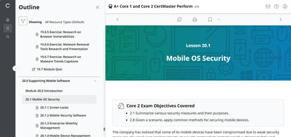 🛒CompTIA A+ Core 1 & Core 2 (V15) – CertMaster Perform (Truy Cập 4 Tháng, Tài Liệu Học Tập Chính Thức)