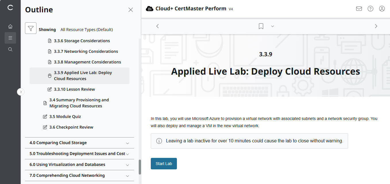 🛒 Ưu Đãi Đặc Biệt – CompTIA Cloud+ CertMaster Perform (CV0-004) – Truy Cập 3 Tháng
