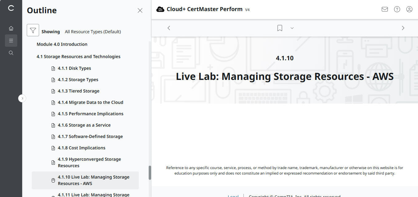 🛒 Ưu Đãi Đặc Biệt – CompTIA Cloud+ CertMaster Perform (CV0-004) – Truy Cập 3 Tháng