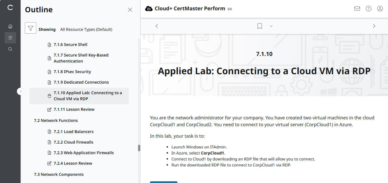 🛒 Ưu Đãi Đặc Biệt – CompTIA Cloud+ CertMaster Perform (CV0-004) – Truy Cập 3 Tháng
